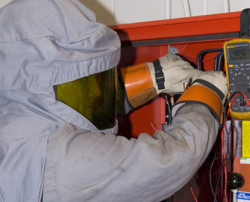 Person Working On Electrical Wiring