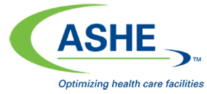 ashe logo reading "optimizing health care facilities"