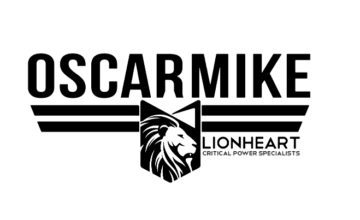 joined logo of oscar mike and lionheart